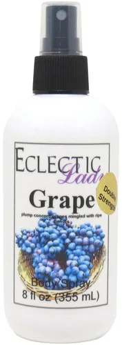 Vista 14 de Eclectic Lady Spray corporal de uva, doble fuerza, 2 onzas, niebla corporal