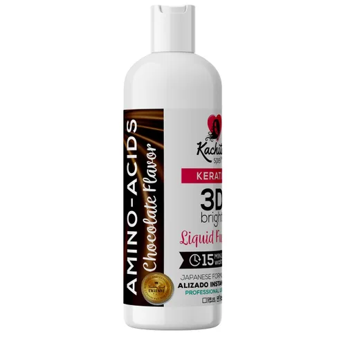 Vista 4 de Kit de queratina brasileña 3D FORMULA MEJORADA Tratamiento Plisadores de Cabello Hight Bright Kachita Spell + Champú Clarify