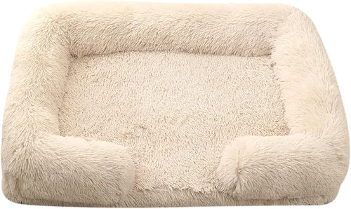 Vista 16 de Camas ortopédicas para perros de gran tamaño con forro impermeable y parte inferior antideslizante, cama rectangular lavable para perros y gatos