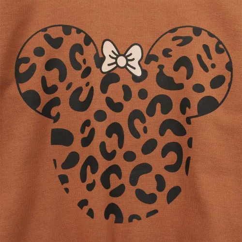 Vista 5 de Ropa de otoño con estampado de leopardo y manga larga, cuello redondo, sudadera y pantalones, ropa casual de invierno