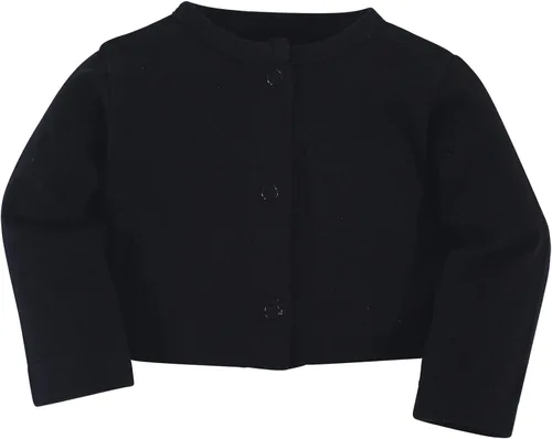 Vista 4 de Hudson Baby - Conjunto de vestido y cárdigan de algodón para niña