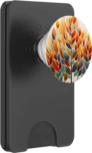 Vista 7 de Otoño Otoño Hojas Coloridas Diseño PopSockets Intercambiables PopGrip