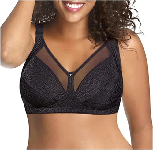 Vista 6 de JUST My Size Brasier sin varillas para mujer, cómodo y sin varillas Impresión de leopardo