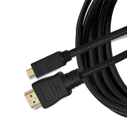 Vista 10 de BRENDAZ Cable micro HDMI a HDMI – 18 Gbps de alta velocidad, 4K a 60 Hz, HDR- Compatible con GoPro Hero, Raspberry Pi 5, 4, EOS R6 M50, cámara Alpha