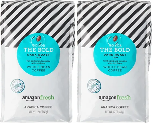 Vista 8 de Amazon Fresh, Just Bright - Café en grano entero tostado ligero, 32 onzas