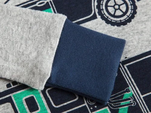 Vista 4 de Dolphin&Fish Pijamas para niños de 4 piezas, ropa de dormir de algodón para niños pequeños