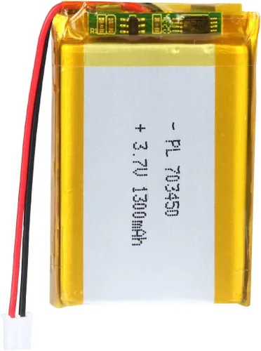 Vista 18 de Batería de 3.7V 200mAh 502025 Li-ion Li-Po recargable de iones de litio con conector de paso de 2P PH 0.079 in