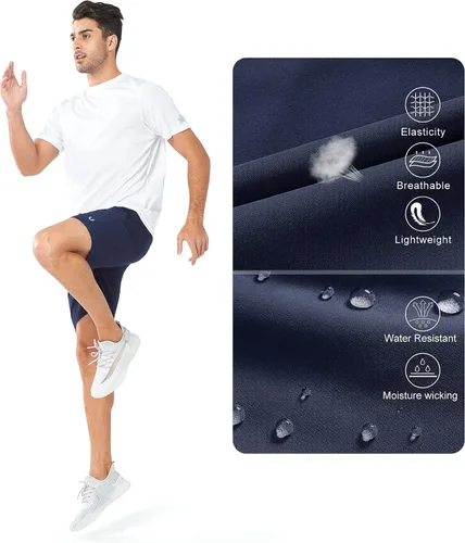 Vista 4 de NORTHYARD Pantalones cortos deportivos ligeros de secado rápido y de 7pulgadas para hombre, para senderismo, deportes, gimnasio, correr