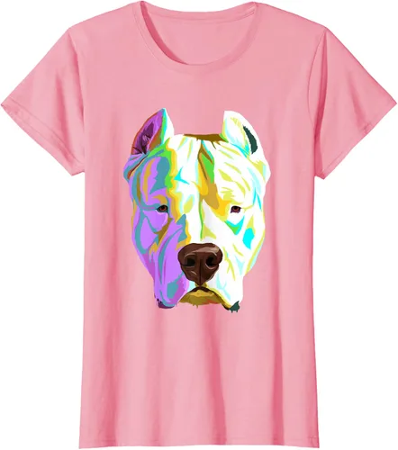 Vista 11 de Colorida camiseta Dogo Argentino, Negro, S