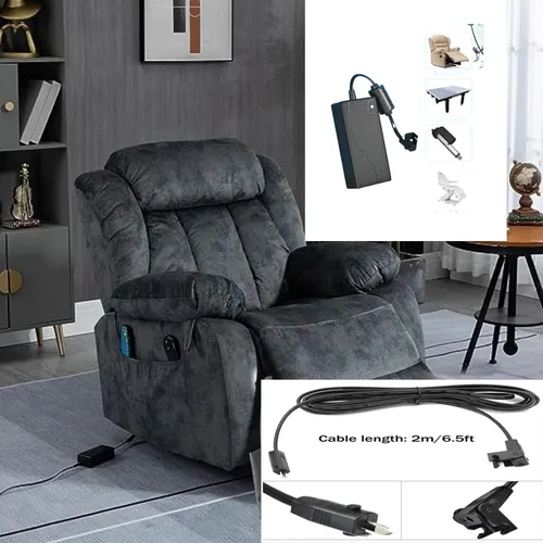 Vista 4 de Cable de alimentación universal para sillón reclinable, adaptador de corriente CA/CC reclinable de 29 V 2 A, fuente de alimentación reclinable de 2