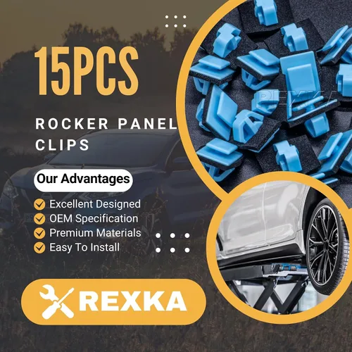 Vista 6 de Rexka 15 Uds. Puerta Liftgate Cuerpo Rueda Lateral Flare Rocker Moldeo Retenedor Clip para Hyundai Kia 87756-1F000 Elantra Santa Fe Kona Palisade