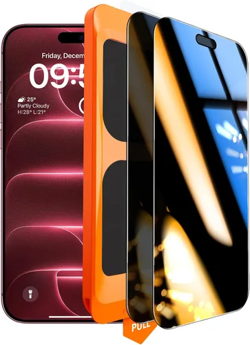 Vista 35 de TOCOL Protector de pantalla de privacidad para iPhone 11 Pro Max, dureza 9H, grado militar, inastillable, vidrio templado HD, cobertura completa