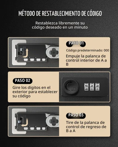 Vista 6 de Uniclife Gabinete de llave de acero de 20 llaves, caja de llaves con Negro