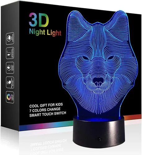 Vista 7 de Lámparas nocturnas 3D de ilusiones ópticas, T1-3deng-lanqiu01, 0.50watts, 5.00 volts