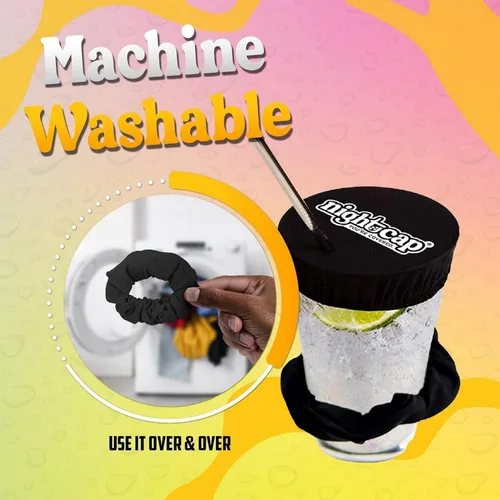 Vista 9 de Nightcap Coletero Cubrevasos - El Coletero Reutilizable para Prevención de Adulteración de Bebidas Como se Vio en Shark Tank