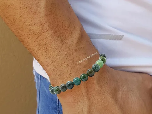 Vista 261 de Amazing Gemstone Crystal Bracelet for Women Men's Gifts - Protection Healing Crystal Bracelet - 8mm Gemstone Beaded Stretchable Bracelet Pulseras