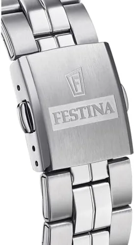 Vista 2 de Festina Reloj de cuarzo para hombre con correa de acero inoxidable plateado 16 Modelo F204371
