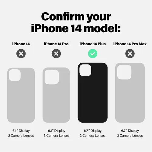 Vista 4 de Incipio Funda Duo Series para iPhone 14 Plus, 12 pies (12.1 ft) de defensa contra caídas, transparente (IPH-2034-CLR)