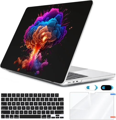 Vista 44 de Compatible con MacBook Air 2026 2025 2024-2022 de 13.6 pulgadas M5 A3449 M4 A3240 M3 A3113 M2 A2681 con Touch ID, carcasa rígida de plástico, hoja
