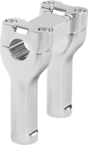 Vista 2 de TCT-MOTORPARTS Manillar de elevación cromado de 4" Compatible con manillar de 1" para Harley Dyna Low Rider Softail Deluxe 4" Riser Handlebar;Fit