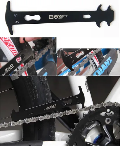 Vista 6 de Kit de herramientas universal para cadena de bicicleta con disyuntor de bicicleta, alicates de cadena principal, comprobador de cadena