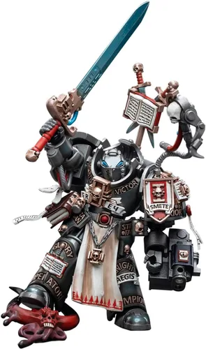 Vista 8 de LEBOO JOYTOY Warhammer 40K Grey Knights Castellan Crowe 1/18 Figura de acción Warrior Joy Modelos de juguete
