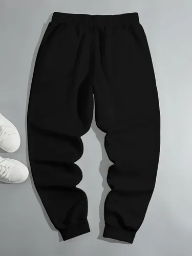 Vista 2 de COZYEASE Pantalones deportivos para hombre, con cordón en la cintura, para gimnasio, entrenamiento, atléticos, con bolsillos