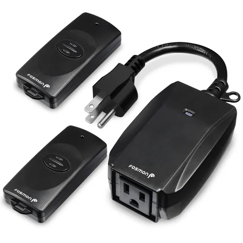Vista 9 de Fosmon WavePoint - Interruptor de salida eléctrica inalámbrica con control remoto para exteriores, resistente a la intemperie, con enchufe de 3