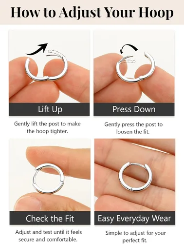 Vista 9 de Aretes de aro chapados en oro de 14 quilates para mujer, aretes de Dorado