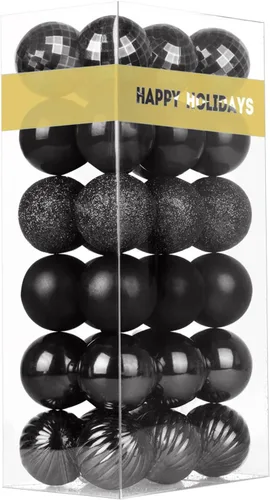 Vista 87 de Esferas pequeñas de bronce de 1.6 pulgadas para decoración del árbol de Navidad, adornos inastillables para cumpleaños, Halloween, vacaciones, boda