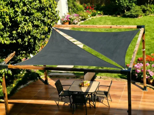 Vista 26 de Toldo rectangular de 10 x 13 pies (gris frío) - Bloqueo UV para patio y exteriores Resists Aging From Sun &Rain，Block UV 90%+ ，Cools 8—15℃，For