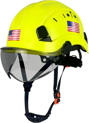 Vista 8 de Casco de Seguridad de Construcción con Visera Casco Duro ABS Cascos Duros de Ventilación Ajustable Protección de Cabeza de Trabajo Industrial