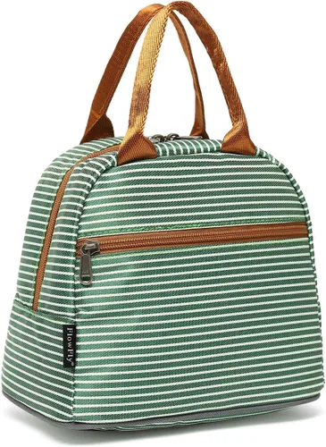 Vista 37 de Bolsa de almuerzo aislada FlowFly - Bolsa de asas organizadora para mujeres/hombres, Alpaca