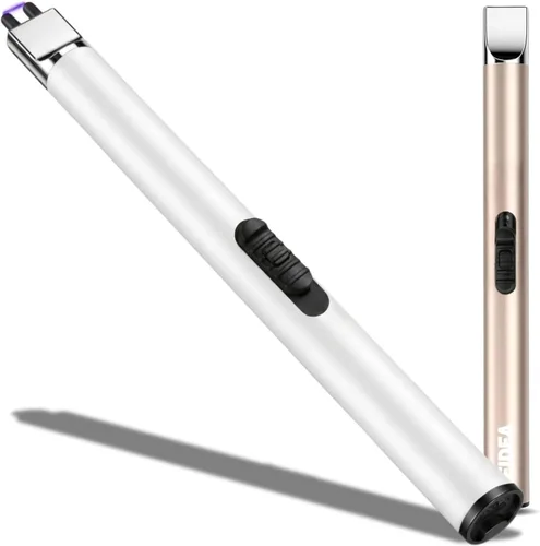 Vista 11 de REIDEA Encendedor de vela electrónico de arco resistente al viento, recargable por USB, sin llama, con botón de seguridad para el hogar, S4