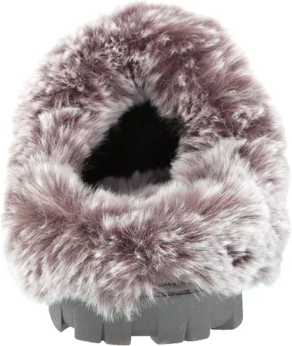 Vista 3 de Jessica Simpson - Zueco de piel sintética para mujer pantuflas cómodas y peludas para interiores con espuma viscoelástica