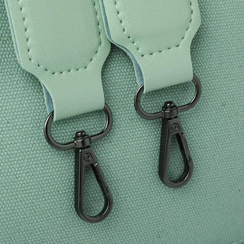 Vista 6 de Obosoyo Bolso de lona para mujer, bolso de mano grande de lona para el trabajo, bolso cruzado casual para viajes diarios