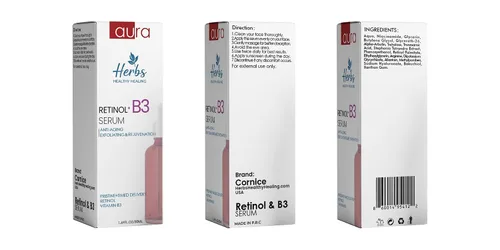 Vista 9 de AURA - Suero de retinol antienvejecimiento 1% - Retinol encapsulado, ácido hialurónico, vitamina C y E, colágeno, niacinamida, paquete económico