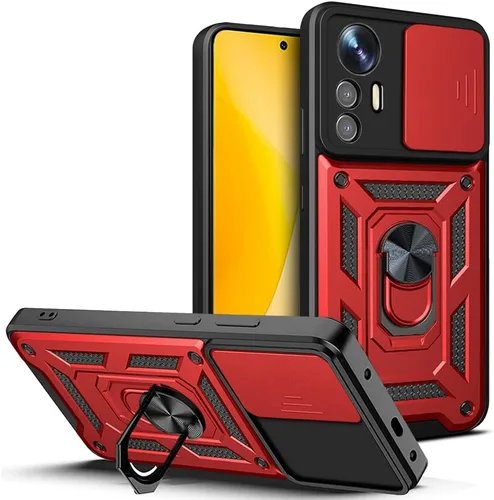 Vista 186 de Compatible con Tecno Pova Neo 2 Bracket Shell, con cubierta deslizante para lente de cámara compatible con Tecno Pova Neo 2 LG6n Case Negro