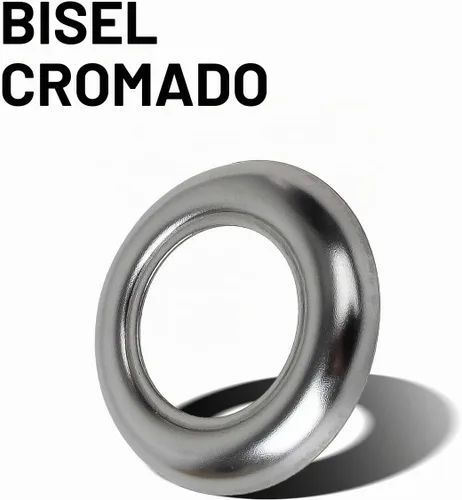 Vista 2 de Partsam Bisel de anillo redondo de acero inoxidable de 3/4 pulgadas para luces de marcador de acento de 3/4 pulgadas y todas las luces redondas