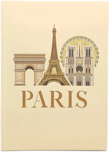 Vista 5 de ASVP Shop Paris Skyline - Tarjeta emergente hecha a mano, tarjeta de felicitación 3D con monumentos icónicos, tarjeta para amigos, tarjeta de feliz