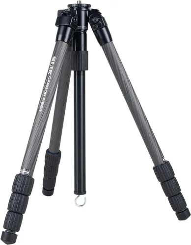 Vista 8 de SLIK Pro CF-733 Trípode de fibra de carbono de 3 secciones de 65.5 pulgadas, negro (615-924)
