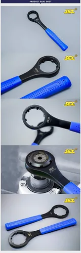 Vista 4 de US STOCK - Llave de pinza ER40 de tamaño preciso funciona en tuerca tipo ER40 UM. Llave integral tipo ER40 a prueba de óxido y resistente al desgaste