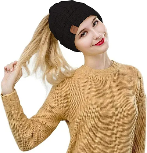 Vista 3 de Rosoz 1 y 2 paquetes de gorros de invierno para mujer