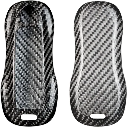 Vista 10 de Funda para llavero de fibra de carbono auténtica y genuina 100% pura, ajuste deportivo para Porsche Boxster Turbo Cayenne Panamera Macan Cayman 911