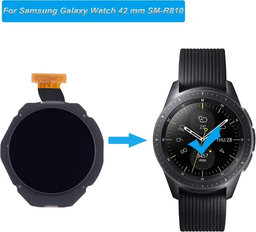 Vista 5 de Pantalla LCD compatible con Samsung Galaxy Watch 42MM SM-R810 GH97 LCD táctil Asamblea con herramientas