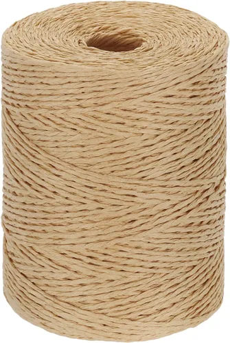 Vista 18 de PATIKIL Hilo de rafia de algodón natural de 328 yardas, cinta de papel de Negro