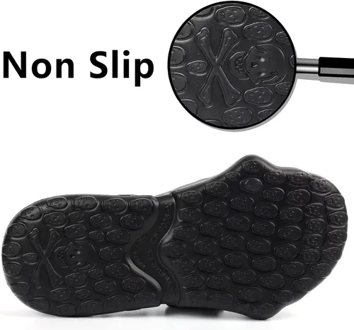 Vista 3 de Sandalias de calavera para hombres y mujeres, sandalias deportivas antideslizantes con nubes, sandalias de punta abierta, cómodas, para playa
