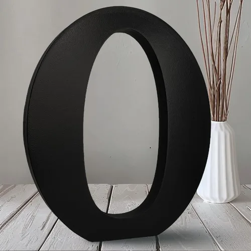 Vista 22 de AOCEAN Letras de madera negra de 10 pulgadas, letras de madera sin terminar para Halloween, letras decorativas de pie, rebanadas, decoración