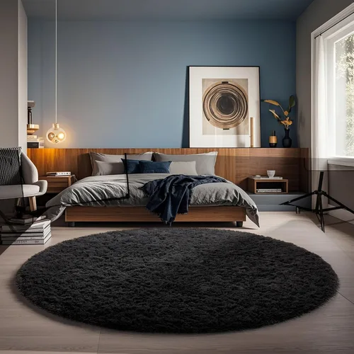 Vista 195 de Ophanie - Alfombras para sala de estar, antideslizante y suave, de felpa grandes y peludas para dormitorio, peludas para niños y niñas, decoración