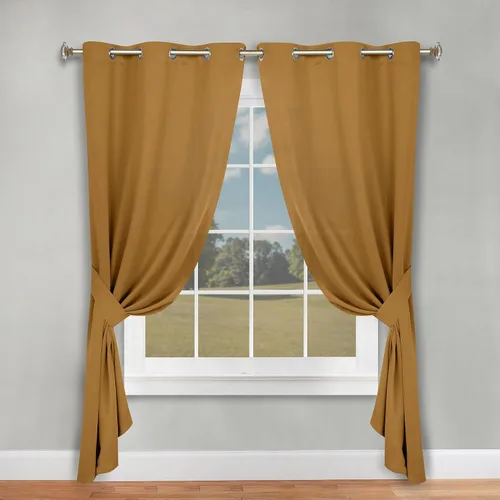 Vista 87 de Superior Cortinas Opacas, Oscurecimiento de Habitación, Dormitorio, Cortinas, Cocina, Acentos de Ventana de Sala de Estar, Bloqueo Solar, Térmico